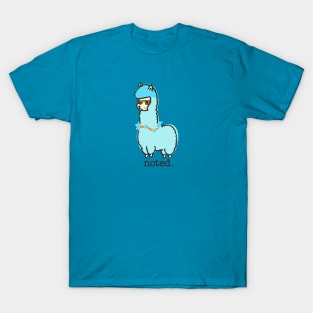 Blue Llama says "noted." T-Shirt